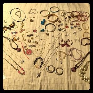 Lot of used misc. Jewelry